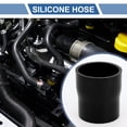 thumbnail image 2 of Unique Bargains 1 Set 57-63mm 2.24"-2.48" ID 76mm 2.99" Length 0° Black Car Silicone Hose with Clamps Universal, 2 of 7