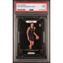 Graded 2023 Panini Prizm Victor Wembanyama #136 Rookie RC Basketball Card PSA 9 Mint