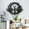 thumbnail image 4 of Deer Silhouette Metal Wall Art, 4 of 12