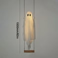 thumbnail image 3 of Eespoir Hanging Ghost Swing with Remote Control String Lights, Halloween Outdoor Ghost Hanging Decoration, for Tree Porch Yard Garden Lawn, 3 of 7