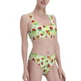 thumbnail image 4 of High Waisted Bikini Sets For Women, Watermelon Ice Cream Print Swimsuits Tummy Control, Two Pieces Bathing Suit, 4 of 8
