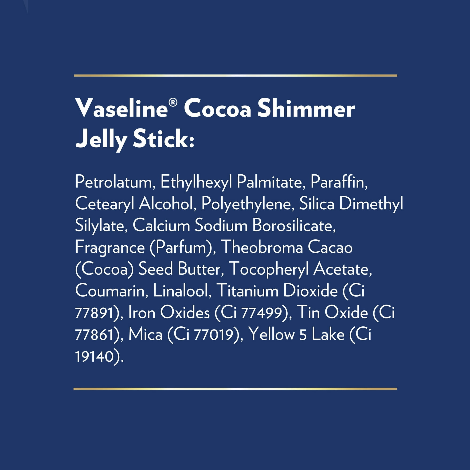 Vaseline Cocoa Shimmer Jelly Stick GLOW UP Body Luminizer For Dewy Radiant Skin 1.4 oz - 3 Count