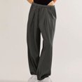 thumbnail image 4 of Brglopf Womens Baggy Wide Leg Pants Cotton Linen Elastic Waisted Loose Palazzo Harem Pants Beach Lounge Trousers with Pockets, 4 of 9