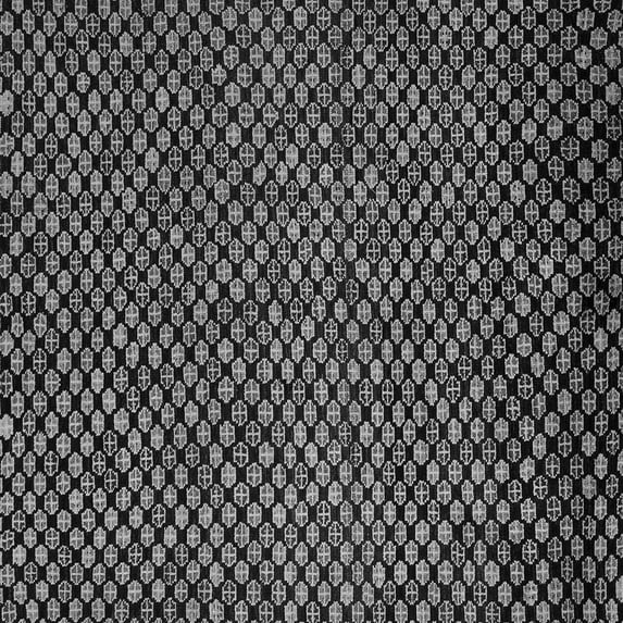 Ahgly Company Indoor Square Abstract Gray Modern Area Rugs, 3' Square