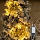 thumbnail image 1 of Luces serie 112 led star burst Artego con 2 ramos de 40cm de diámetro unidos de 56 leds ALPHA Decoración Navidad eventos bodas LED christmas string lights waterproof 8 modos uso temporizador, 1 of 7