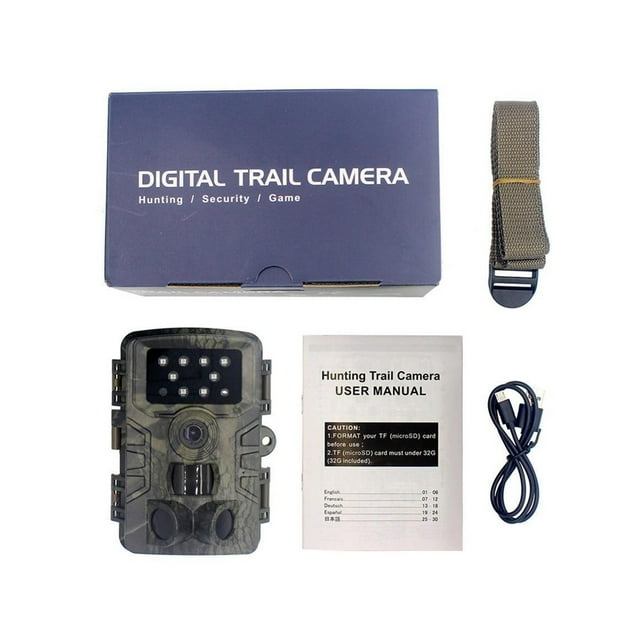 PR700 Camera Wildlife Camera Night Vision Motion Activated Trail Camera Trigger Scouting For Garden Home Outdoors Scene ,Lightweight Compact