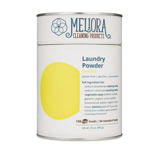 Detergente en polvo para ropa Meliora 128 HE Loads Lemon Scent