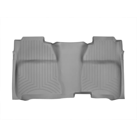 WeatherTech Custom Fit FloorLiners compatible with Sierra 2500HD/3500HD, Silverado 2500HD/3500HD - 2nd Row (full coverage), Grey