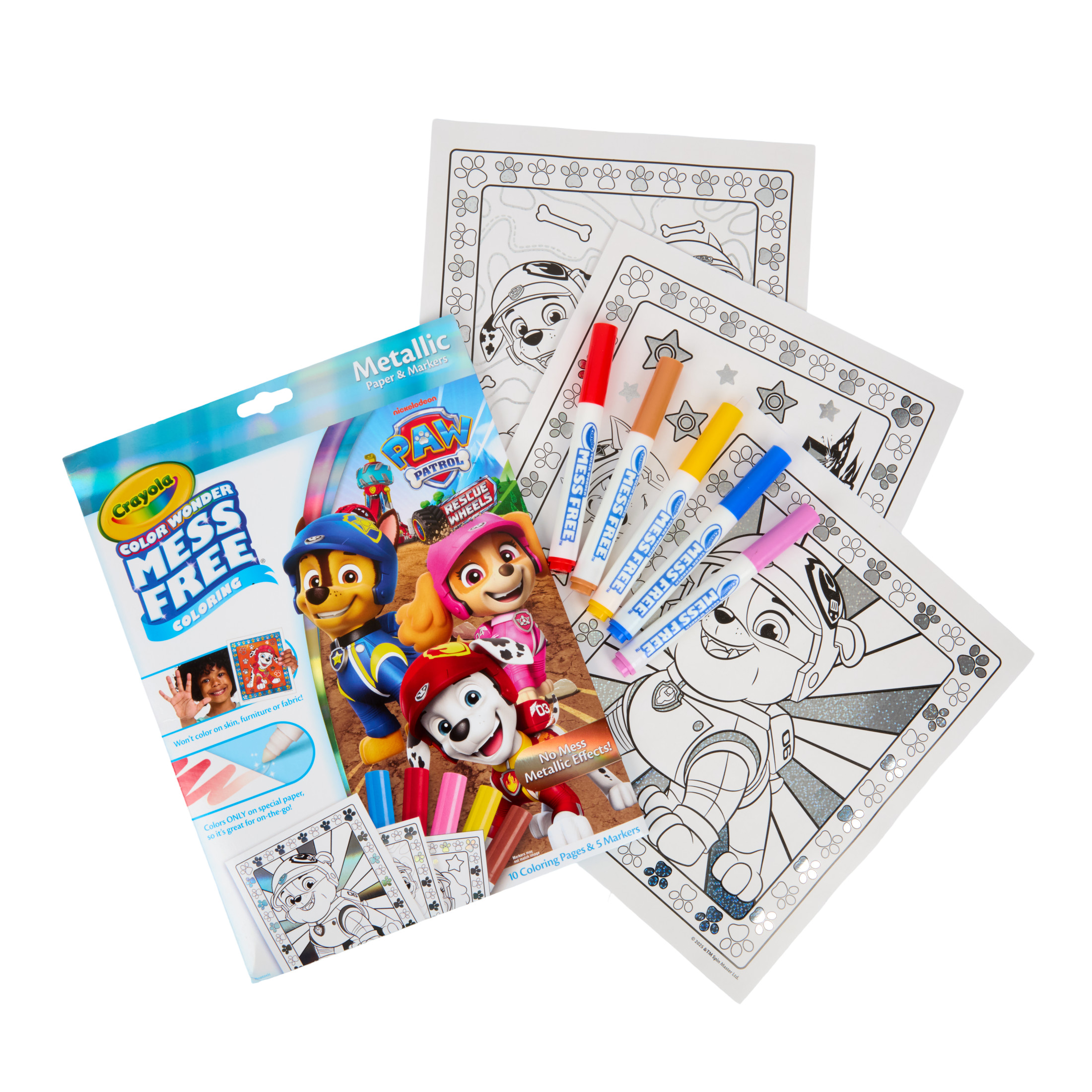 Crayola Paw Patrol Color Wonder Metallic Mess-Free Set photo 7