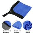 thumbnail image 4 of Unique Bargains 8pcs Microfibre Car Drying Towel 9.84"x9.84" Extra Large Car Cleaning Detailing Absorbent Gray Blue, 4 of 6