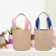 thumbnail image 5 of Bolsas de regalo de arpillera de Pascua, diseño único, yute, Orejas de conejo de Pascua, bolsa para presentación de joyería, cestas de Pascua, recuerdo de fiesta de caza, 5 of 5