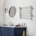 thumbnail image 4 of Chauffe-serviettes Chauffant, Porte-Serviettes Électrique 5 Bars avec Minuterie Intégrée, Porte-Serviettes en Acier Inoxydable pour Salle de Bain Hôtel Gym RV Spa, Chauffage Rapide, à Brancher (Chrome), 4 of 6