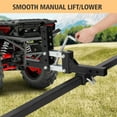 thumbnail image 3 of Accreate Manual ATV/UTV 1-Point Implement Lift, Fits 2” Receiver Hitch, Adjustable Height, 50” Heavy-Duty Steel System for Plows & Tractors, 3 of 7