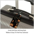 thumbnail image 3 of Square 2Pack PU Leather Halloween Black Cat Cruise Luggage Tag with Privacy Cover and Name ID Tag for Travel Handbags Backpacks Luggage Tags, 3 of 6