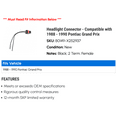 thumbnail image 2 of Headlight Connector - Compatible with 1988 - 1990 Pontiac Grand Prix 1989, 2 of 2
