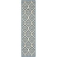 thumbnail image 6 of SAFAVIEH Beach House Lennox Damask Indoor/Outdoor Area Rug Cream/Blue, 6'7" x 6'7" Square, 6 of 9