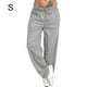 thumbnail image 3 of Jumpingount Pantalones Pantalones deportivos sueltos Pierna recta Pantalones deportivos sueltos Pantalones de chándal casuales para mujer Prendas para la parte inferior del cuerpo Gris claro S Jumpingount AP002164-01, 3 of 6