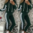 thumbnail image 2 of Hueook Sweatshirt and Sweatpants for Women Long Sleeve Women's Sports Tracksuits with Pokets Fall Winter Suit on Clearance, 2 of 2