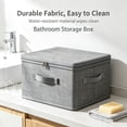 thumbnail image 4 of AWAYTR Collapsible Fabric Storage Box with Lid, Stackable Closet Organizer Bin with Handles, Foldable Clothes Storage Container for Wardrobe, Bedroom, Toys & Books, 2 Pack, 4 of 7