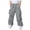 Gray, variant on LYHaoo Kids Cargo Pants With Multiple Pockets For Boys And Girls Outdoor Casual Play Everyday Comfortable Boys Cargo Pants(Green)