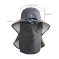 thumbnail image 2 of DAMAI Wide Brim UV Protection Solar Fan Hat with face mask,Sun Hat with 1 Solar Powered Fans,Waterproof Removable Outdoor Solar Fan Hats for Men Women UPF 50+, 2 of 9