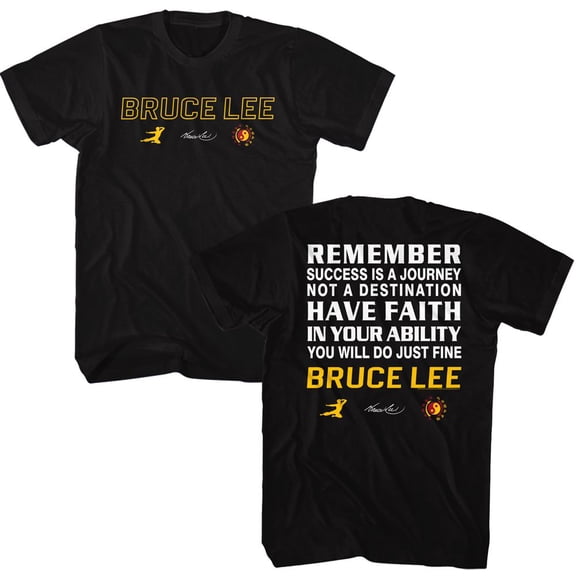 Bruce Lee Remember Black Adult T-Shirt ***F&B***