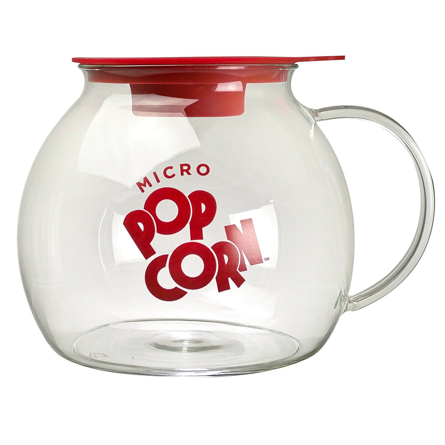  Ecolution Micro-Pop Popper, Glass Microwave Popcorn Maker with  Dual Function Lid, 3 Qt: Home & Kitchen