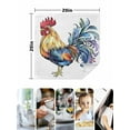 thumbnail image 5 of nqOlkjepod Watercolor Rooster Cloth Napkins Set of 8 Reusable Dinner Napkins, Vintage Animals Pastoral Cocktail Napkin Washable Table Napkins for Wedding/Holiday Party/Baby Shower 20"x20", 5 of 8