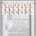 thumbnail image 4 of Ambesonne Bird Valance & Curtain, Flamingos Standing on 1 Foot, 55"x24", Off White Burnt Sienna, 4 of 7