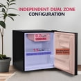 thumbnail image 3 of 1.7 Cu.Ft Mini Fridge with Freezer, Single Reversible Door Compact Refrigerator, Adjustable Thermostat&Energy Saving for Bedroom, Dorm, Office, Low Noise, Black, 3 of 4