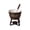 C, variant on Ceramic Fondue Cup with Fork, Even Heating Melting Pot for Chocolate, Cheese, Butter, Caramel, Portable Kitchen Gadget Set for Christmas Birthday, Camping Picnic, Family , A Melting Furnace