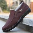 thumbnail image 5 of Men's Slip-On Low-Top Casual Shoes Daily Wear - Minimalist Round-Toe Design (No Laces) - Lightweight Non-Slip Outdoor Sneakers with Cushioned PU Sole, Black/White Traction Tread for, Walking, 5 of 9