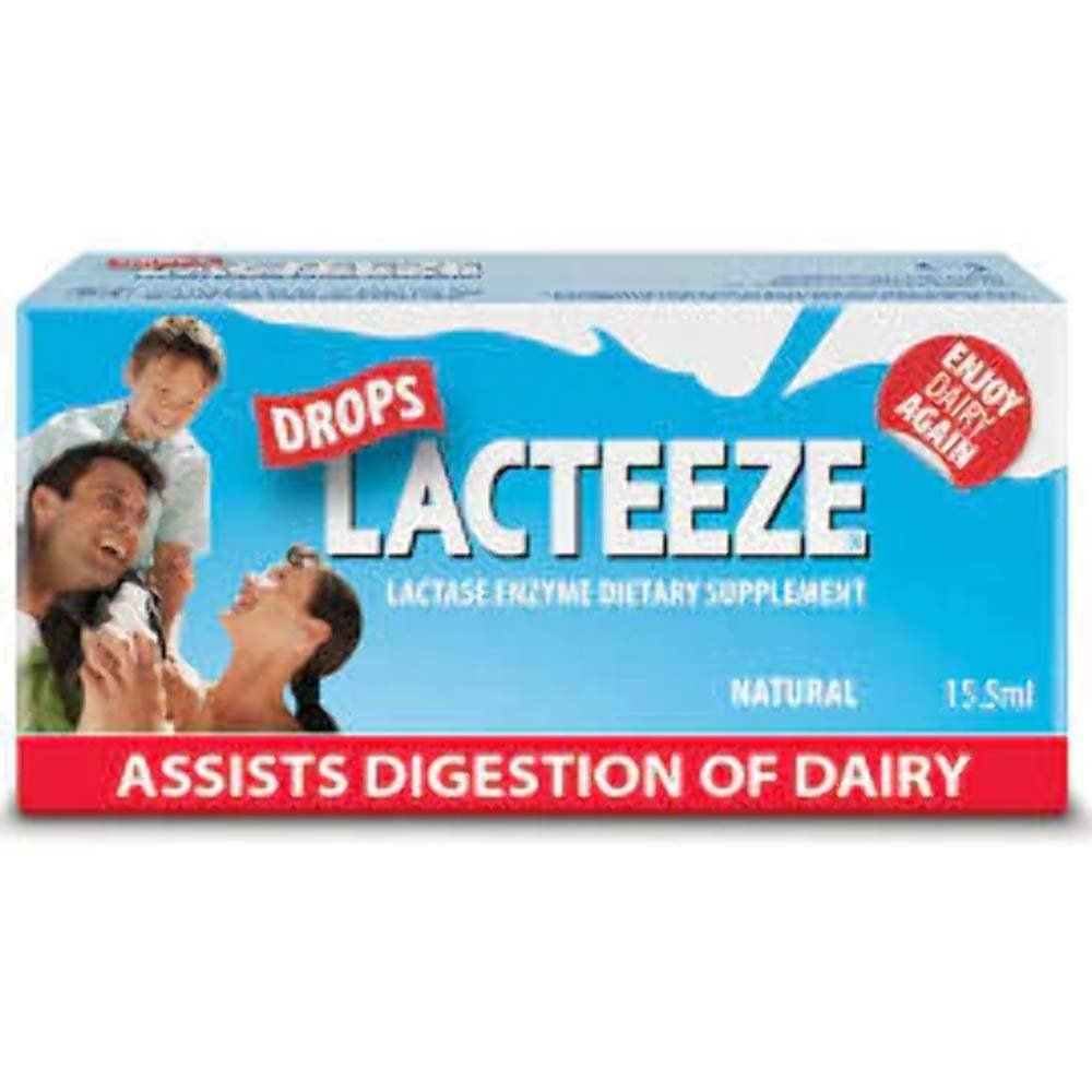 Lactase Enzyme Lacteeze Drops 15.5 ml Liquid by Gelda Sci (1) Walmart