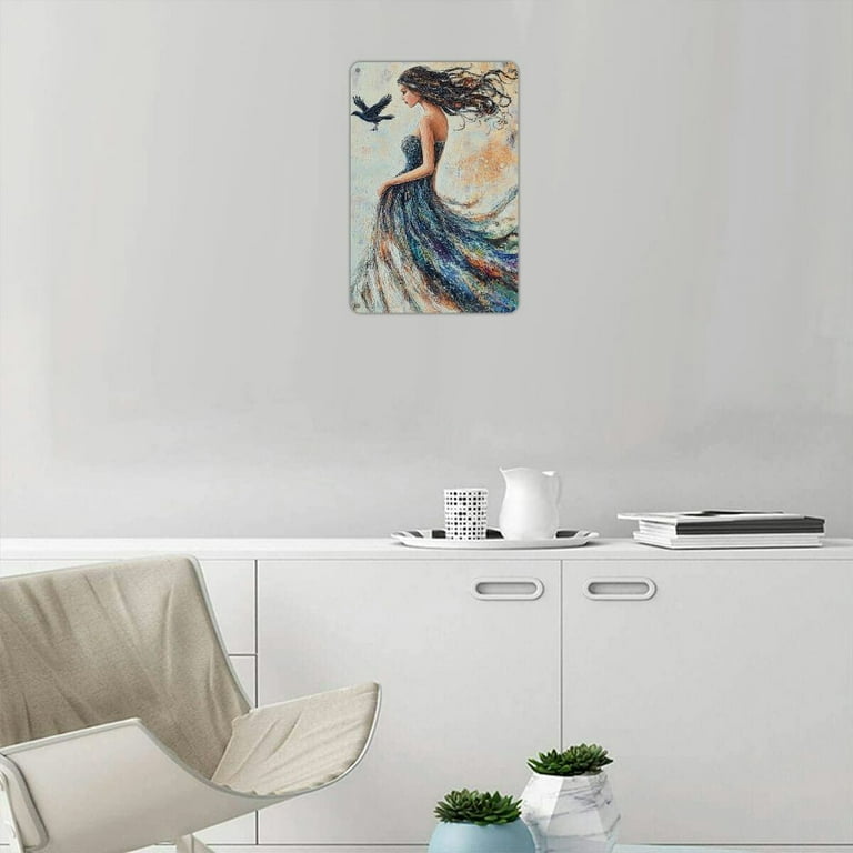 metal dress wall art Vintage Fashion Dress Elegance II