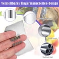 thumbnail image 4 of Bearachild Protector de dedos para cortar alimentos, 2 piezas, protectores corporales profesionales, accesorios protectores de manos de acero inoxidable Cocina y Comedor Bearachild BFH001204-00, 4 of 6