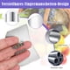 thumbnail image 4 of Ounissouiy Protector de dedos para cortar alimentos, 2 piezas, protectores corporales profesionales, accesorios protectores de manos de acero Cocina y Comedor, 4 of 6