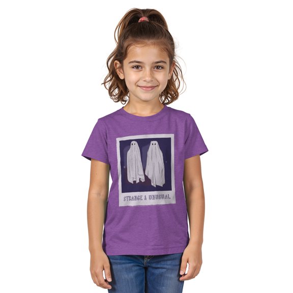 Girl's Beetlejuice Halloween Strange and Unusual Ghost Photo Graphic T-Shirt