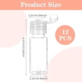thumbnail image 2 of ACDANC 12 Pcs Travel Size Empty Sample Containers with Flip Cap,15Ml/0.5Oz Clear Plastic Mini Travel Bottles,Tiny Squeeze Bottles for Water Shampoo Shower Gel Lotion, 2 of 13