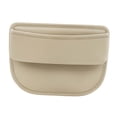 thumbnail image 3 of Organizador para el hueco del asiento del coche, caja de almacenamiento para tarjetas y gafas. Beige, 3 of 9
