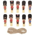 thumbnail image 1 of 10Pcs Wooden Clothespins Small Craft Photo Clips Photo Display String with Clips for Photo Clothing, 1 of 9