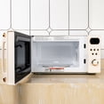 thumbnail image 4 of Mainstays 0.7 Cu ft Retro Countertop Microwave Oven , 700 Watts, Vanilla Dream, New, 4 of 10