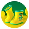 thumbnail image 4 of ZACPNCV Kids Rain Shoes Cartoon Dinosaur Printed Rain Shoes Outdoor Slip Boots Non Slip Rain PVC Girls Boys Toddler Boots Yellow 3-4 Years, 4 of 9