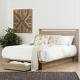 thumbnail image 5 of South Shore Primo Full/Queen Platform Bed (54/60'') with Drawers, Rustic Oak, 5 of 10