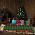 thumbnail image 5 of RBCKVXZ Christmas Tablecloth 54x108 Inches Black and Red Plaid Table Cloth Buffalo Checkered Tablecloth for Xmas Party Farmhouse Holiday Table Decorations, 5 of 6