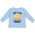 thumbnail image 3 of Inktastic Cheese Lover Kids Boys or Girls Long Sleeve Toddler T-Shirt, 3 of 5