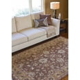 thumbnail image 2 of Hauteloom Napoleonville Wool Living Room, Bedroom Area Rug - Traditional - Blush, Burgundy, Camel - 5' x 8', 2 of 4