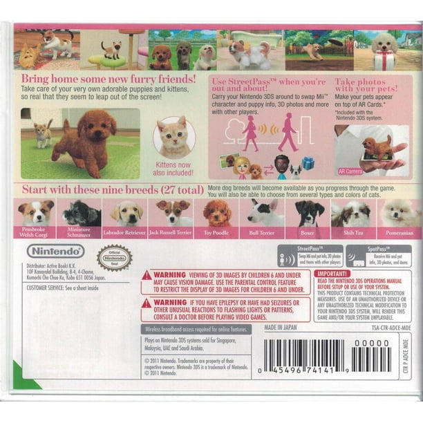 Nintendogs + Cats Toy Poodle u0026 New Friends - Nintendo 3DS - Walmart.ca