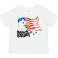 thumbnail image 3 of Inktastic American Bald Eagle and Flag Sketch Style Boys or Girls Toddler T-Shirt, 3 of 5