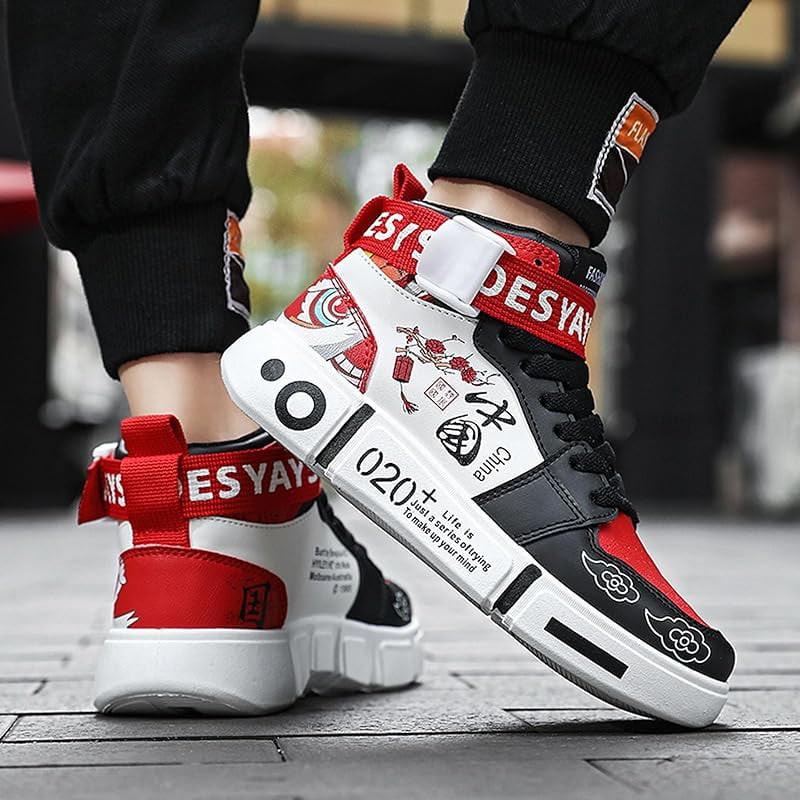 スニーカー Wheel High Top Sneaker Men's fashion sneakers high top skate shoes stylish street
