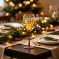 thumbnail image 6 of OCCOA Colorful Painted Christmas Wine Glass Festive Stemware Gift Boxed Art Goblet for Party Home Table Decor Gift Xmas Present, B, 6 of 6